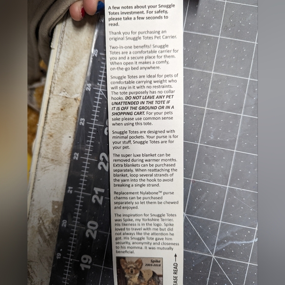 Handmade Thick SnuggleTote for small pets - Picture 7 of 9